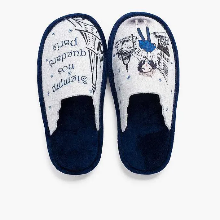 Zapatillas Casa<Pisamonas Zuecos Casa Fieltro Frases
