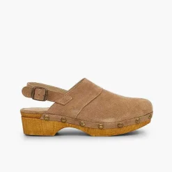 Sandalias<Pisamonas Zuecos Serraje Suela Tipo Madera