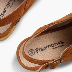 Sandalias<Pisamonas Zuecos Serraje Suela Tipo Madera