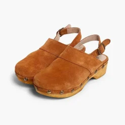 Sandalias<Pisamonas Zuecos Serraje Suela Tipo Madera