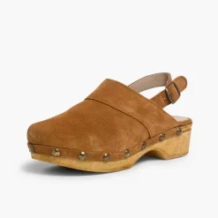 Sandalias<Pisamonas Zuecos Serraje Suela Tipo Madera